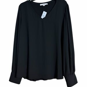 LOFT Women's Elegant Black Blouse
